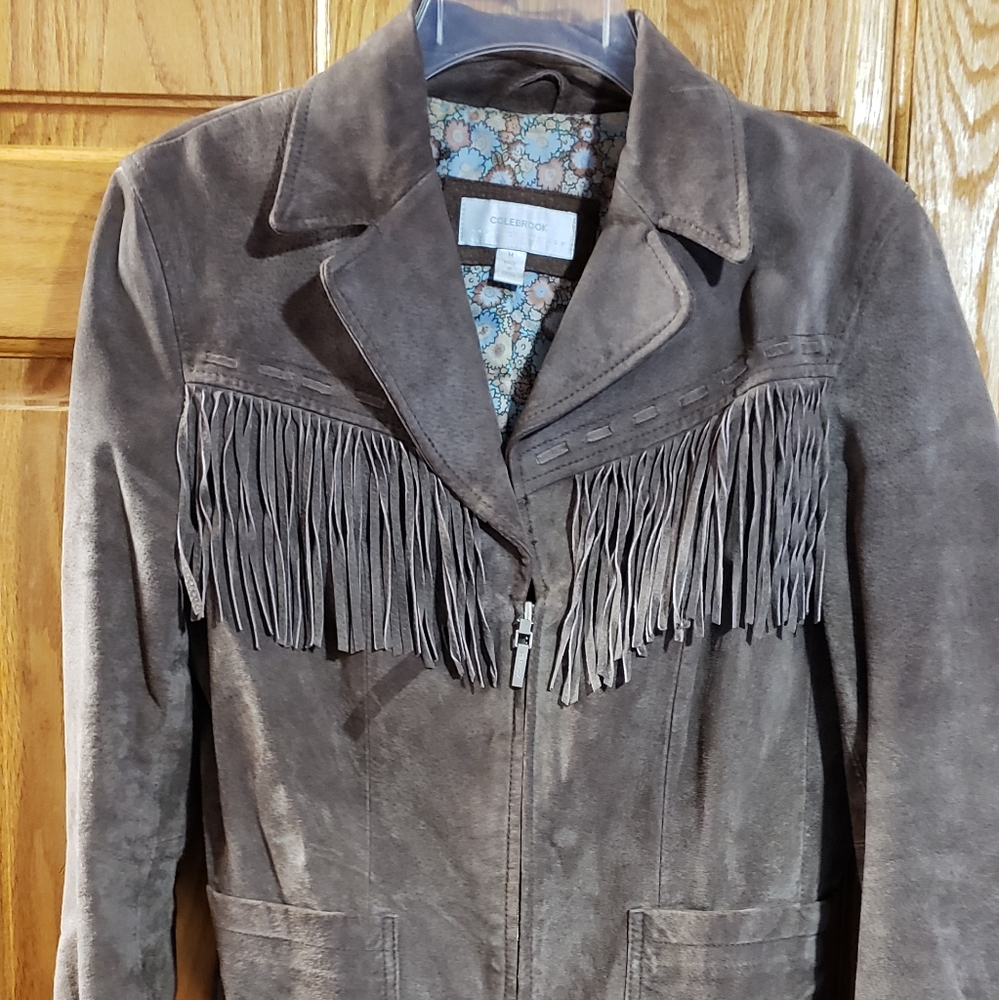 Women's Brown Suede Coat